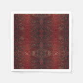 Rode en zwarte Python print Servet (Voorkant)