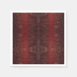 Rode en zwarte Python print Servet