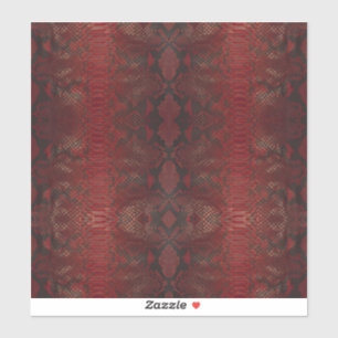 Rode en zwarte Python print Sticker