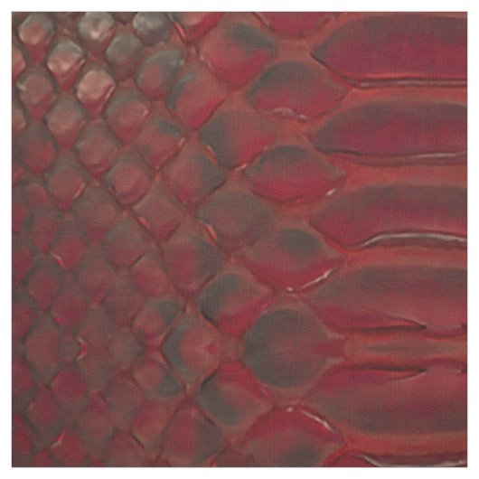 Rode en zwarte Python print Stof (Swatch)