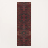 Rode en zwarte Python print Yogamat (Voorkant)