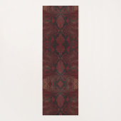 Rode en zwarte Python print Yogamat (Achterkant)