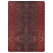 Rode en zwarte pythonprint klembord (Achterkant)