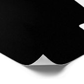 RODE EN ZWARTE RUN ZOALS EEN MEISJE GEPERSONALISEE POSTER (Hoek)