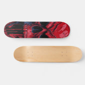 Rode en zwarte schedel - Numb-Skulls Design #2 Persoonlijk Skateboard (Horizontaal)
