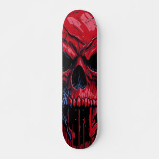 Rode en zwarte schedel - Numb-Skulls Design #2 Persoonlijk Skateboard