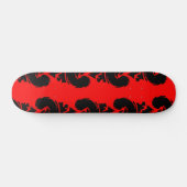 Rode en Zwarte Skateboard (Horizontaal)