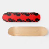 Rode en Zwarte Skateboard (Horizontaal)