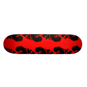 Rode en Zwarte Skateboard
