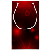 rode en zwarte sterren op maat klein cadeauzakje (Achterkant)