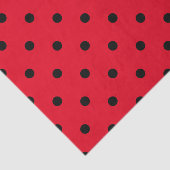 Rode en Zwarte Stippen Tissuepapier (Detail)