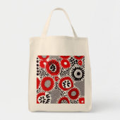 Rode en zwarte Stippen Tote Bag (Voorkant)