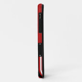 Rode en zwarte strepen Case-Mate iPhone case (Achterkant/links)