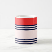 Rode en zwarte strepen koffiemok (Center)