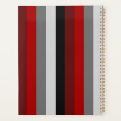 Rode en zwarte strepen planner (Achterkant)