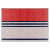 Rode en zwarte strepen snijplank (Voorkant)