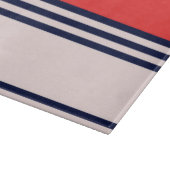 Rode en zwarte strepen snijplank (Hoek)