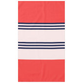 Rode en zwarte strepen tafelkleed (Voorkant)