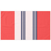 Rode en zwarte strepen tafelkleed (Voorkant (Horizontaal))