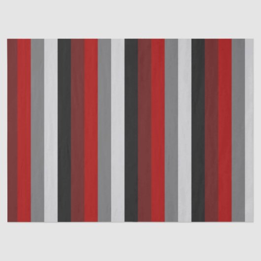Rode en zwarte strepen tissuepapier (Voorkant)