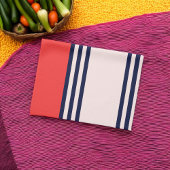 Rode en zwarte uniforme strepen theedoek