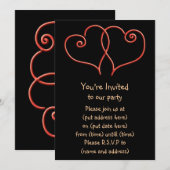 Rode en zwarte Valentijnse zwembroeken Kaart (Voorkant / Achterkant)