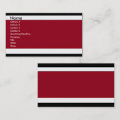 Rode en zwarte Visitekaartjes (Voorkant / Achterkant)