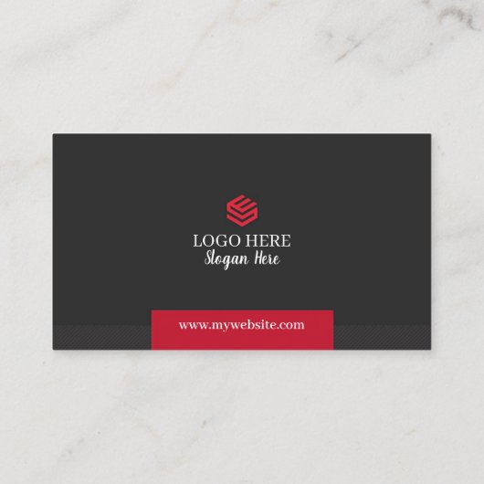 Rode en zwarte Visitekaartjes 7 Pack of 100 (Achterkant)