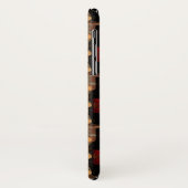 Rode en zwarte wijnflessen in Rack iPhone X-Hoesje Case-Mate iPhone Case (Achterkant/links)