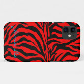 Rode en zwarte Zebra draagtas Case-Mate iPhone Case (Achterkant (horizontaal))