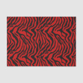 Rode en zwarte zebra tissuepapier (Voorkant)
