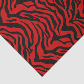 Rode en zwarte zebra tissuepapier (Detail)