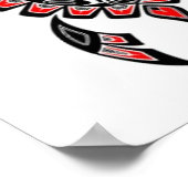 Rode en zwarte Zee-schildpad Poster (Hoek)