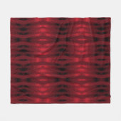 Rode en zwarte zigzagikat fleece deken (Voorkant (Horizontaal))