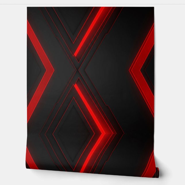 Rode Energie Behang (Afrollen)