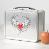 Rode Engel Hart met vleugels (In situ)