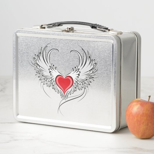 Rode Engel Hart met vleugels (In situ)