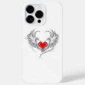 Rode Engel Hart met vleugels Case-Mate iPhone Case (Achterkant)