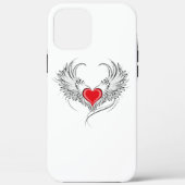 Rode engel hart met vleugels Case-Mate iPhone case (Achterkant)