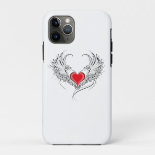 Rode engel hart met vleugels Case-Mate iPhone case