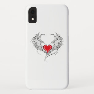 Rode Engel Hart met vleugels Case-Mate iPhone Case
