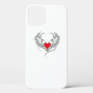 Rode engel hart met vleugels Case-Mate iPhone case