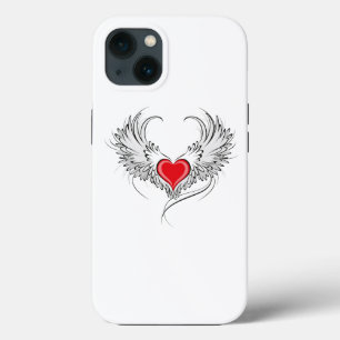 Rode Engel Hart met vleugels Case-Mate iPhone Case