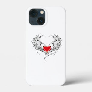 Rode Engel Hart met vleugels Case-Mate iPhone Case