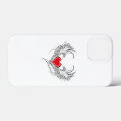 Rode Engel Hart met vleugels Case-Mate iPhone Case (Achterkant (horizontaal))