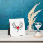 Rode Engel Hart met vleugels Fotoplaat (Insitu)