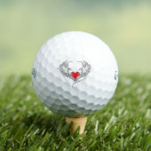 Rode Engel Hart met vleugels Golfballen (Insitu Shirt)