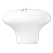 Rode engel hart met vleugels keramische knop (Zijkant)