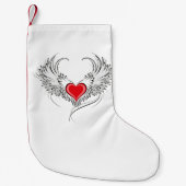 Rode Engel Hart met vleugels Kleine Kerstsok (Voorkant)