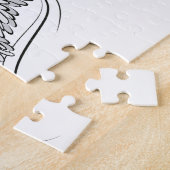 Rode Engel Hart met vleugels Legpuzzel (Zijkant)